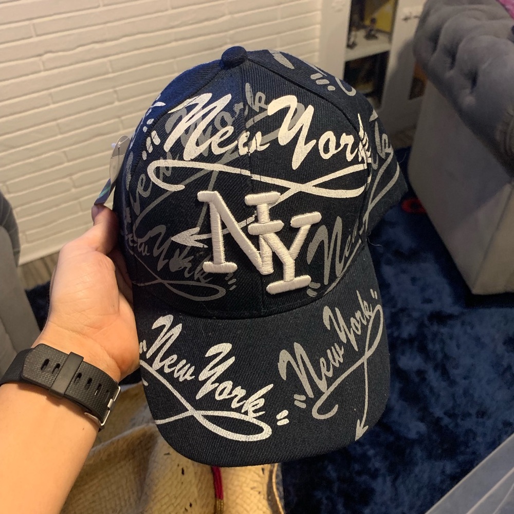 Navy Blue New York Hat